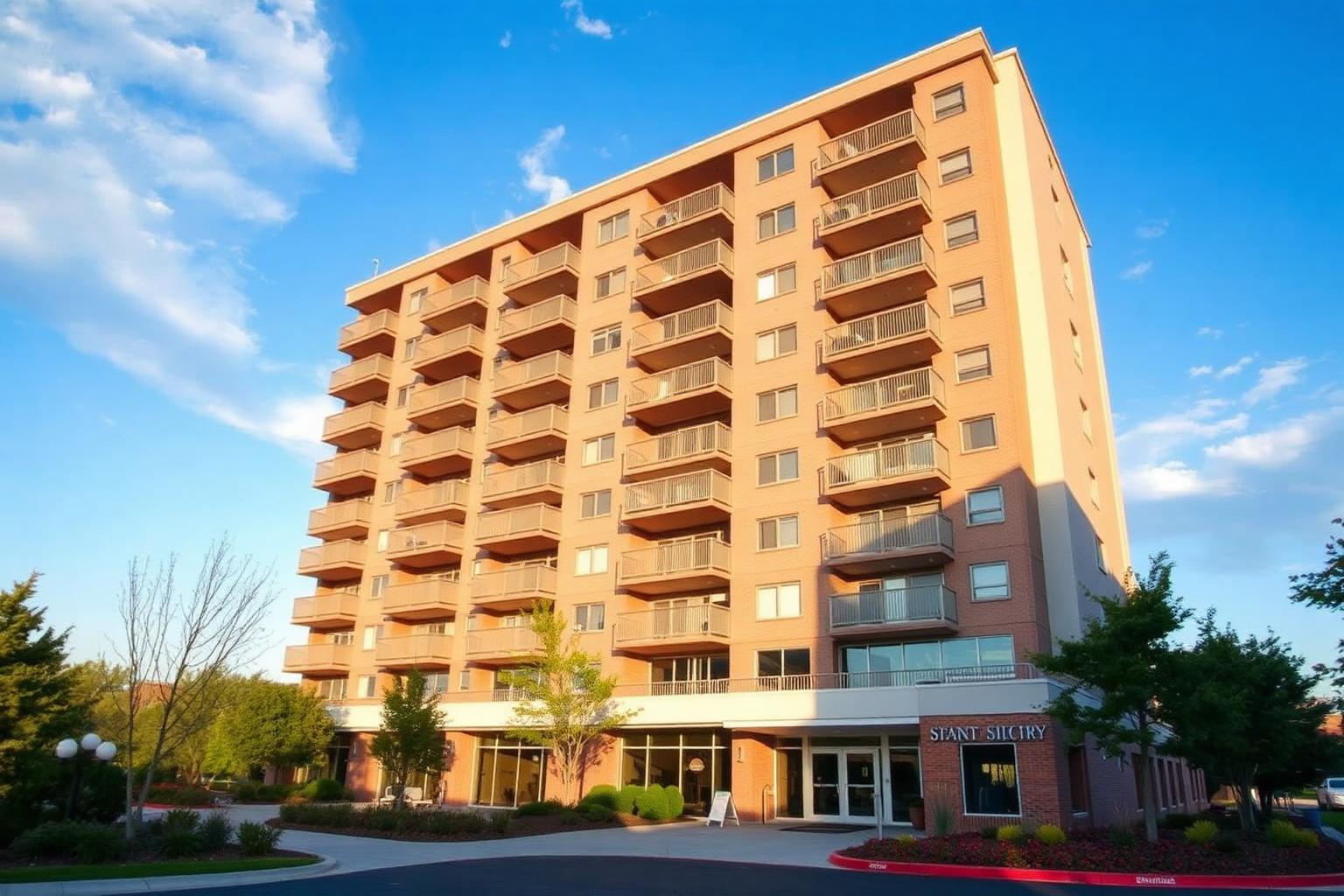 Apartment high-rise building at Murdock Villa